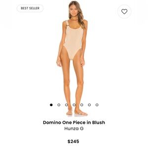 Domino Hunza G Bathing Suit in Blush